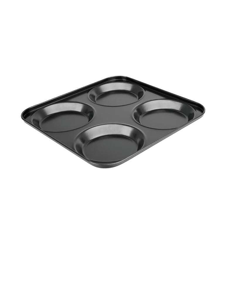 Moule à pâtisserie - 4 moules - H 2,3 x 23,5 x 23,5 CM - Acier carbone - Vogue - GD012