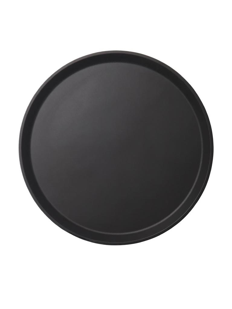 Plateau - Noir - Ø 35,5 x H 2,2 x 35,6 CM - Fibre de Verre/Caoutchouc - Cambro - DM781