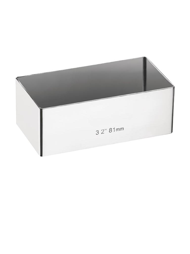Moule à cake - H 3 x 8 x 4 CM - inox - E062