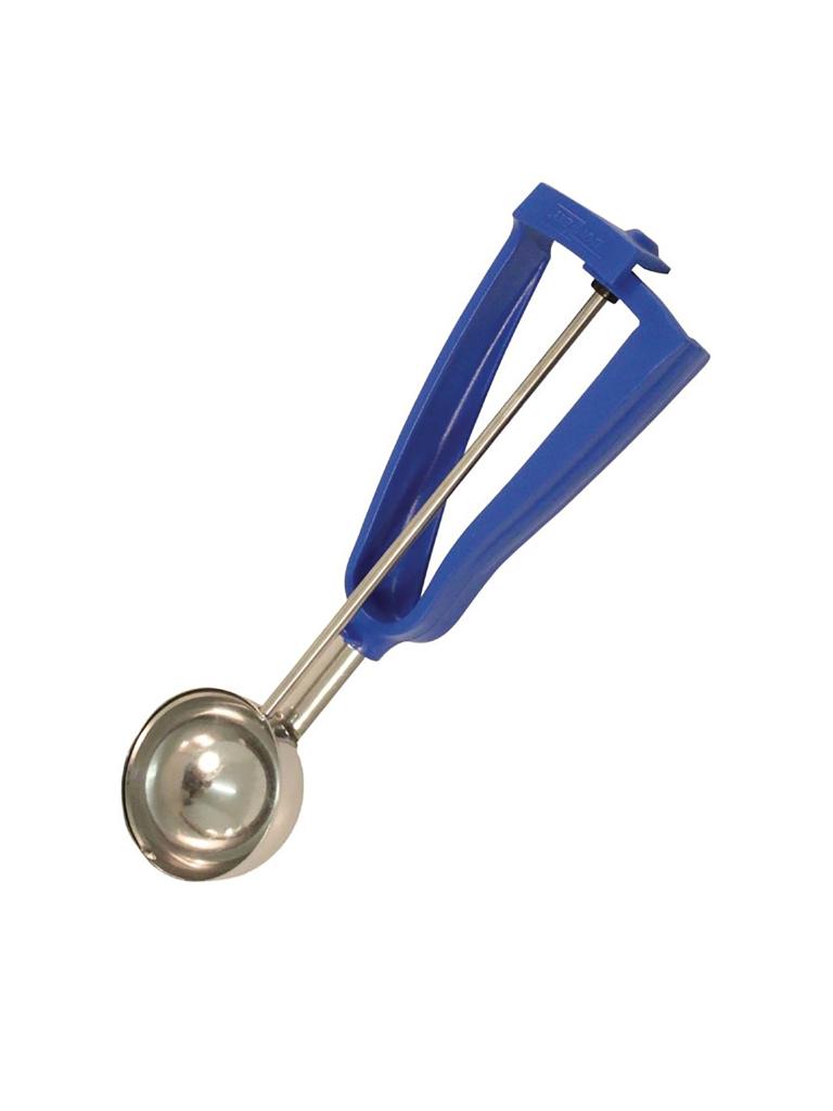 Cuillère à portion - Taille 16 - Bleu cobalt - Ø 5,9 CM - Acier inoxydable - Bonzer - J087