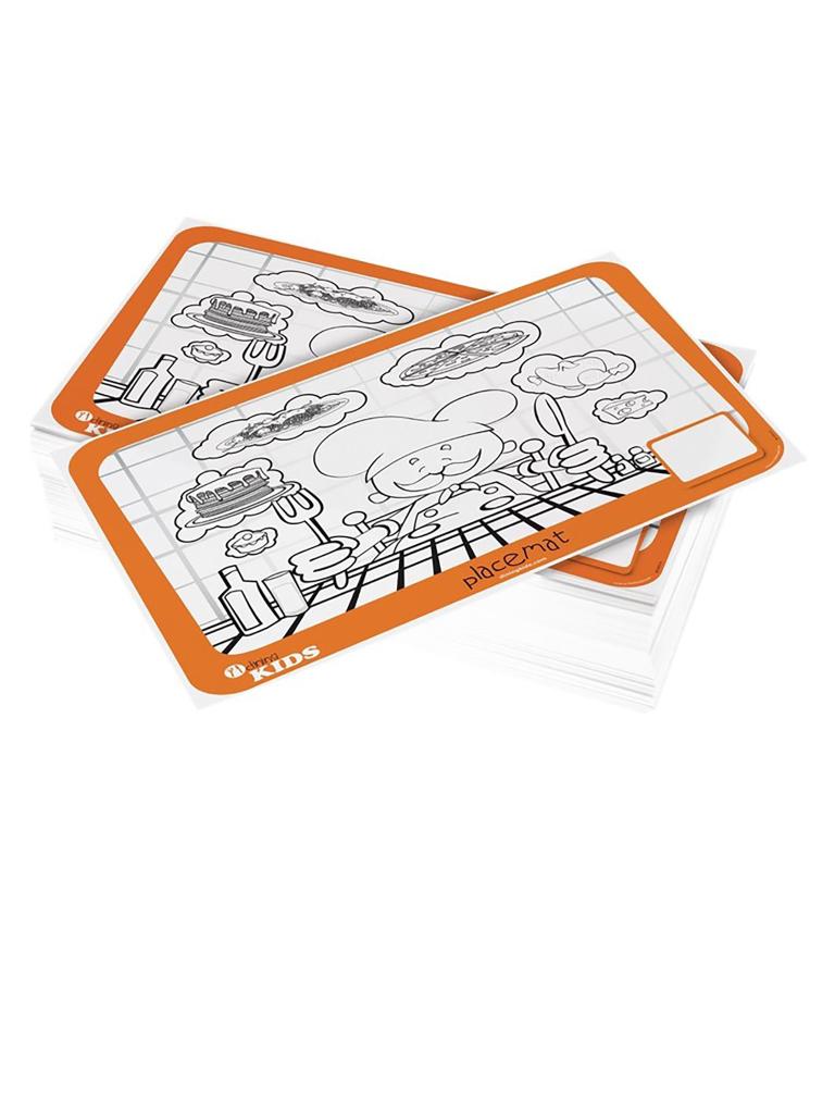 Set de table couleur - 200 pièces - H 2 x 4 x 3 CM - Dining Kids - H122