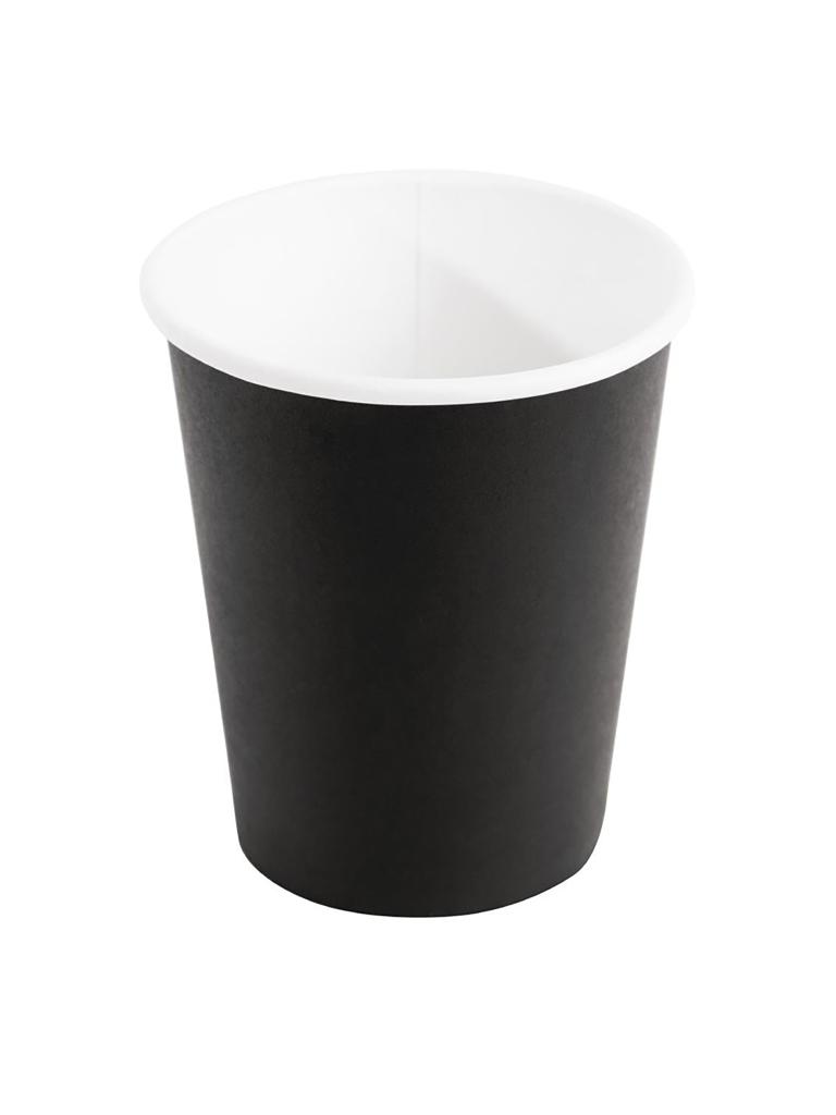 Gobelets à café jetables - 23 CL - 50 pièces - Noir - Ø 8,3 x H 9 CM - Carton - Fiesta - GF041