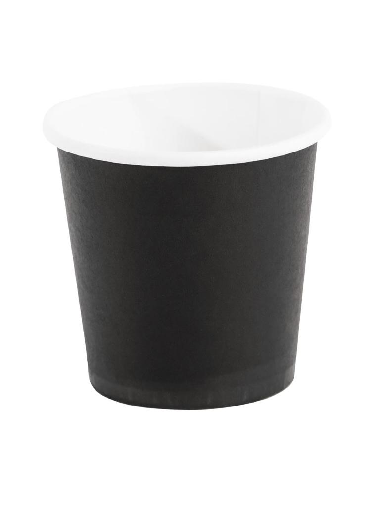 Gobelets expresso jetables - 12 CL - 1000 pièces - Noir - Ø 6,2 x H 6 CM - Carton - Fiesta - GF018