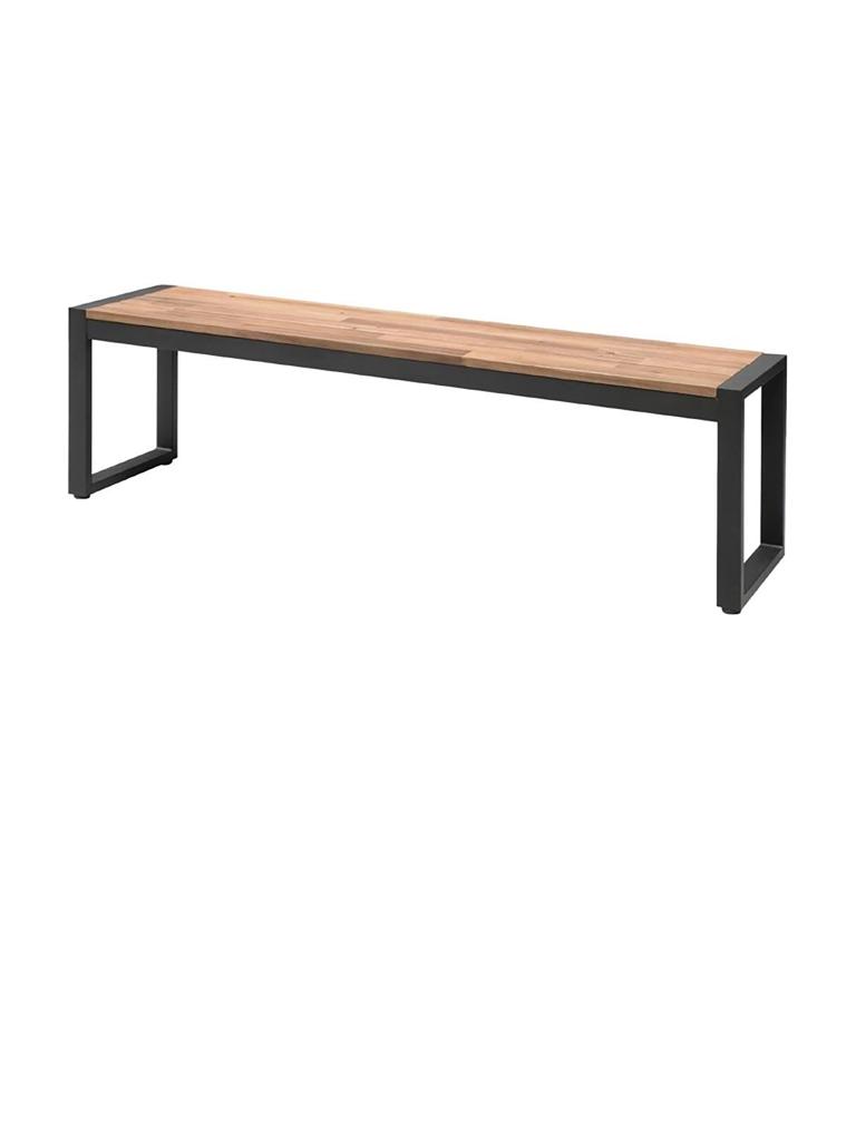 Bancs - 2 pièces - H 45 x 160 x 38 CM - Bois d'acacia/Acier - Bolero - DS158
