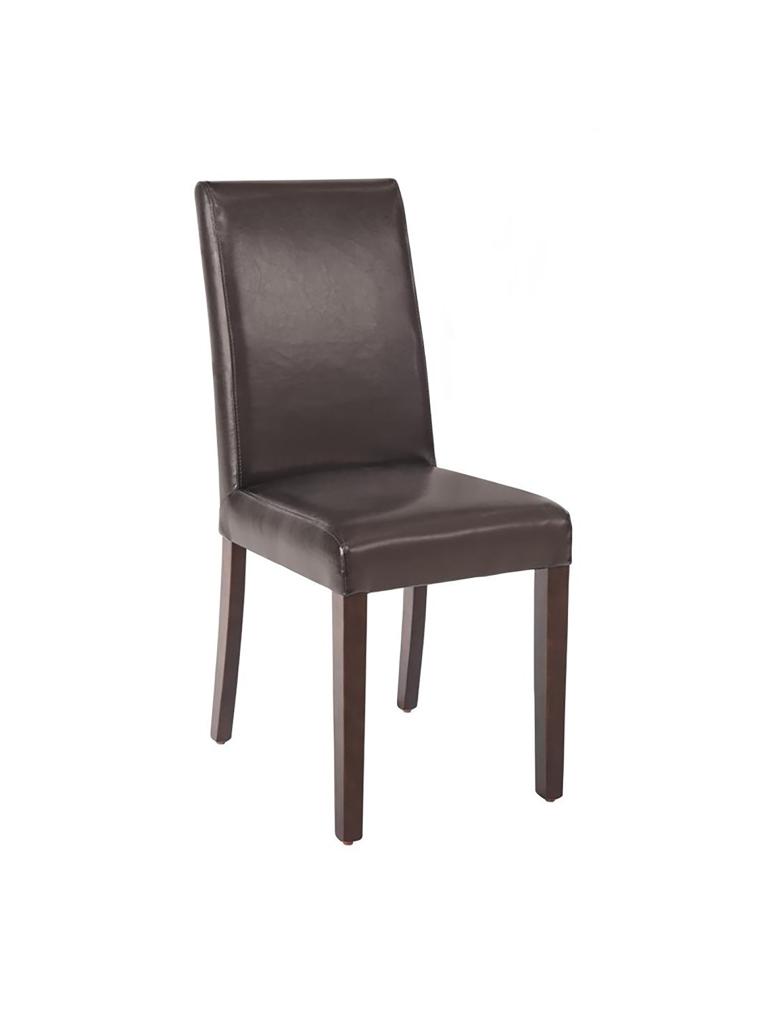 Chaise de restauration - 2 pièces - Marron - H 94 x 40.5 x 50 CM - Simili Cuir/Bouleau - Bolero - GF955