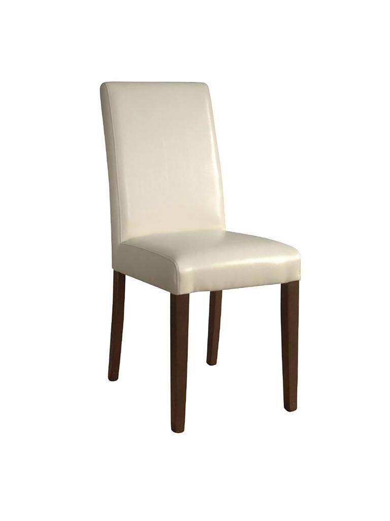 Chaise de restauration - 2 pièces - Crème - H 94 x 40.5 x 50 CM - Simili Cuir/Bouleau - Bolero - GH444