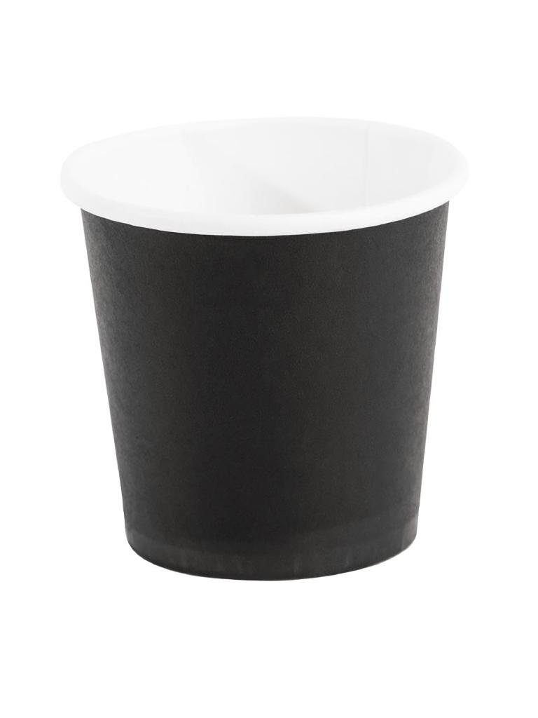 Gobelets expresso jetables - 12 CL - 50 pièces - Noir - Ø 6,2 x H 6 CM - Carton - Fiesta - GF019