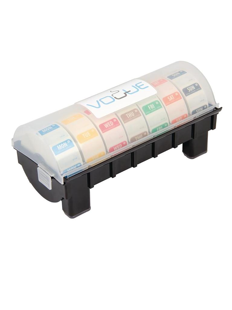 Distributeur d'étiquettes - Etiquettes jour - Soluble - H 6,4 x 33 x 13,3 CM - Vogue - GH474