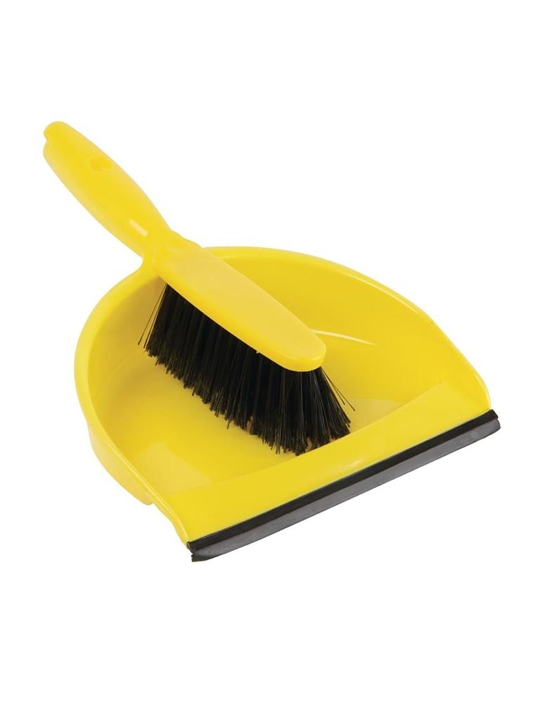 Pelle et brosse - Jaune - H 25 x 26 x 34 CM - Plastique - Jantex - CC930