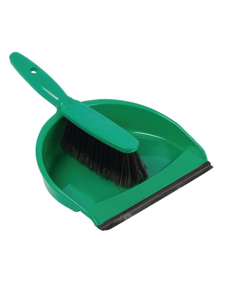 Pelle et brosse - Vert - H 25 x 26 x 34 CM - Plastique - Jantex - CC933