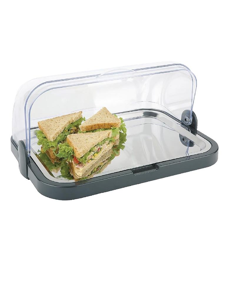 Présentoir buffet réfrigéré - H 20,5 x 44 x 32 CM - Inox - APS - CB793