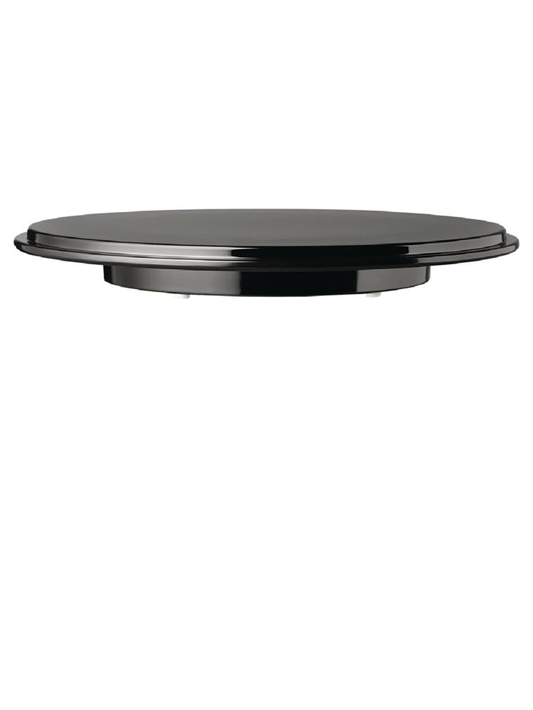 Plat à gâteau - Noir - Ø 31 x H 4 CM - Mélamine - APS - GK858