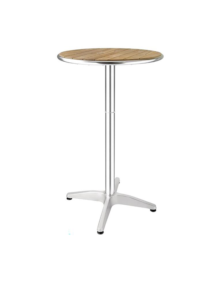 Table - Ø 60 x H 105 x 60 CM - Aluminium/Frêne - Bolero - GR332