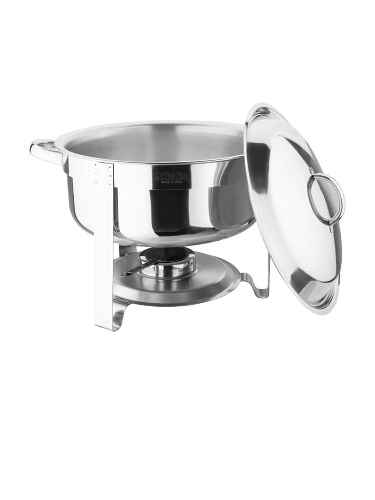 Chafing dish - 7,5 Litre - Argent - H 42 x 34 x 33 CM - Inox - Olympia - CB063