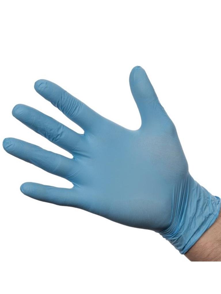 Gants jetables - Moyen - 100 pièces - Bleu - Nitrile - Y478-M