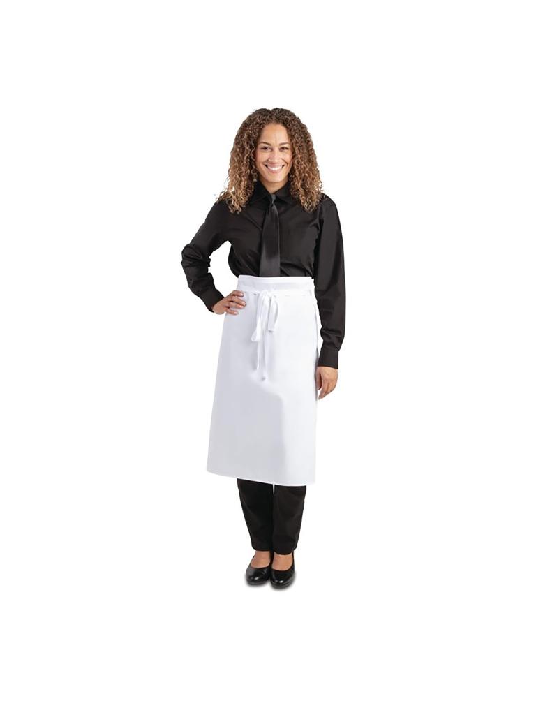 Tablier de Chef - Mixte - Coupe Regular - Blanc - 91,5 x 76,2 CM - Polyester/Coton - Vêtement Blancs Chefs - A501