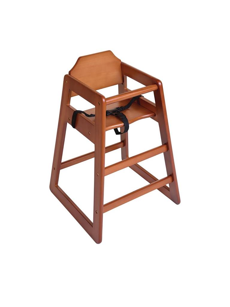 Chaise haute - Marron foncé - H 75 x 51 x 51 CM - Bois - Bolero - DL901