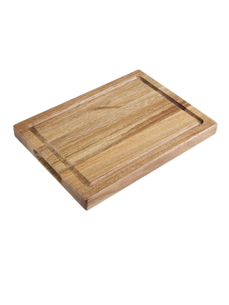 Planche à steak - H 2,5 x 26 x 19 CM - Bois d'acacia - Olympia - DP138