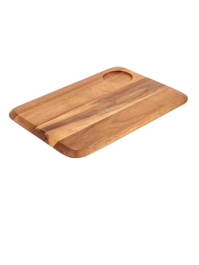 Planche de présentation - Noir - H 1,5 x 34 x 24 CM - Bois d'acacia - Olympia - DP156