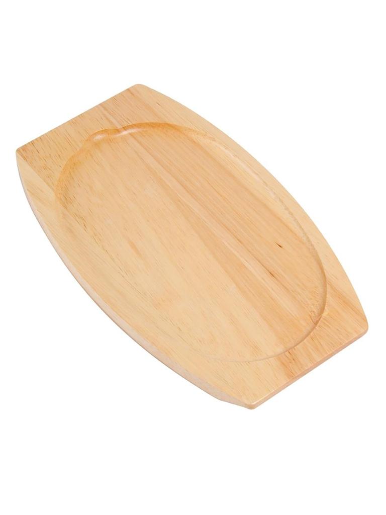 Plat de service sous-verre - H 2 x 31,5 x 22 CM - Bois d'hévéa - Olympia - GJ558