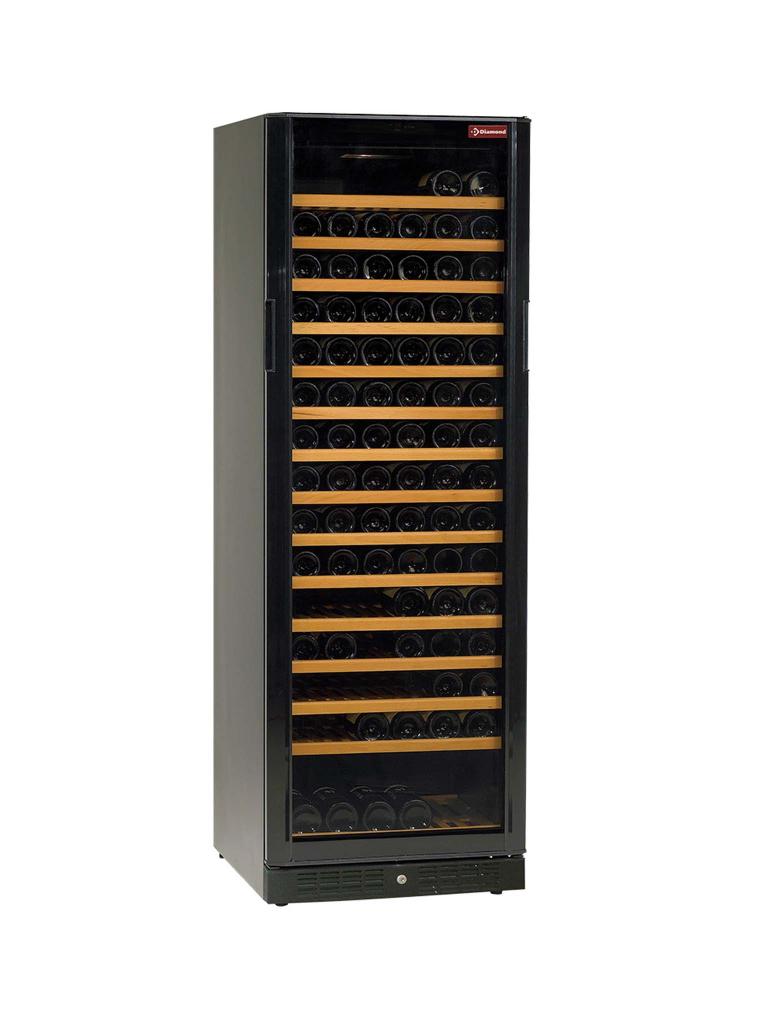 Réfrigérateur à vin - 168 bouteilles - 375 litres - 1 porte - Noir - Diamant - WCB/38-B