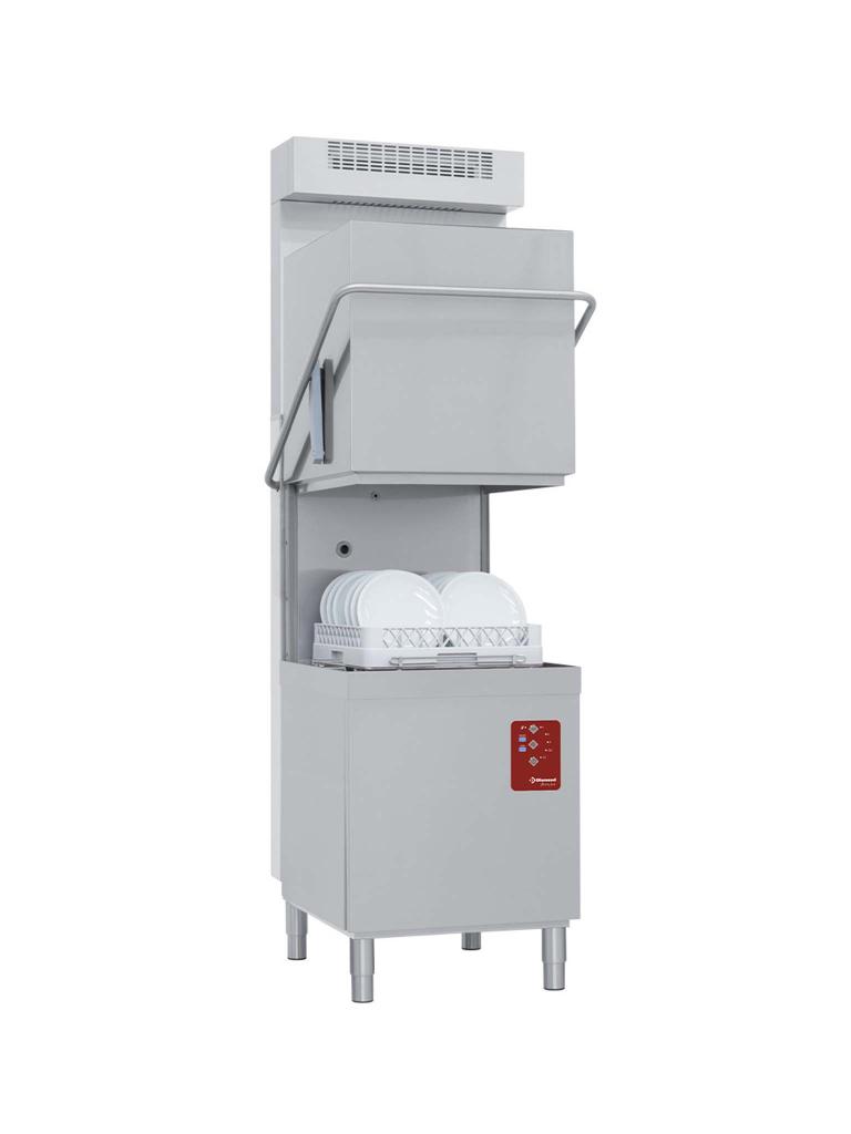 Modèle hotte lave-vaisselle - Panier 50 x 50 CM - 400V - Break tank - Condenseur récupérateur de vapeur - Diamond - D26/6B-RC