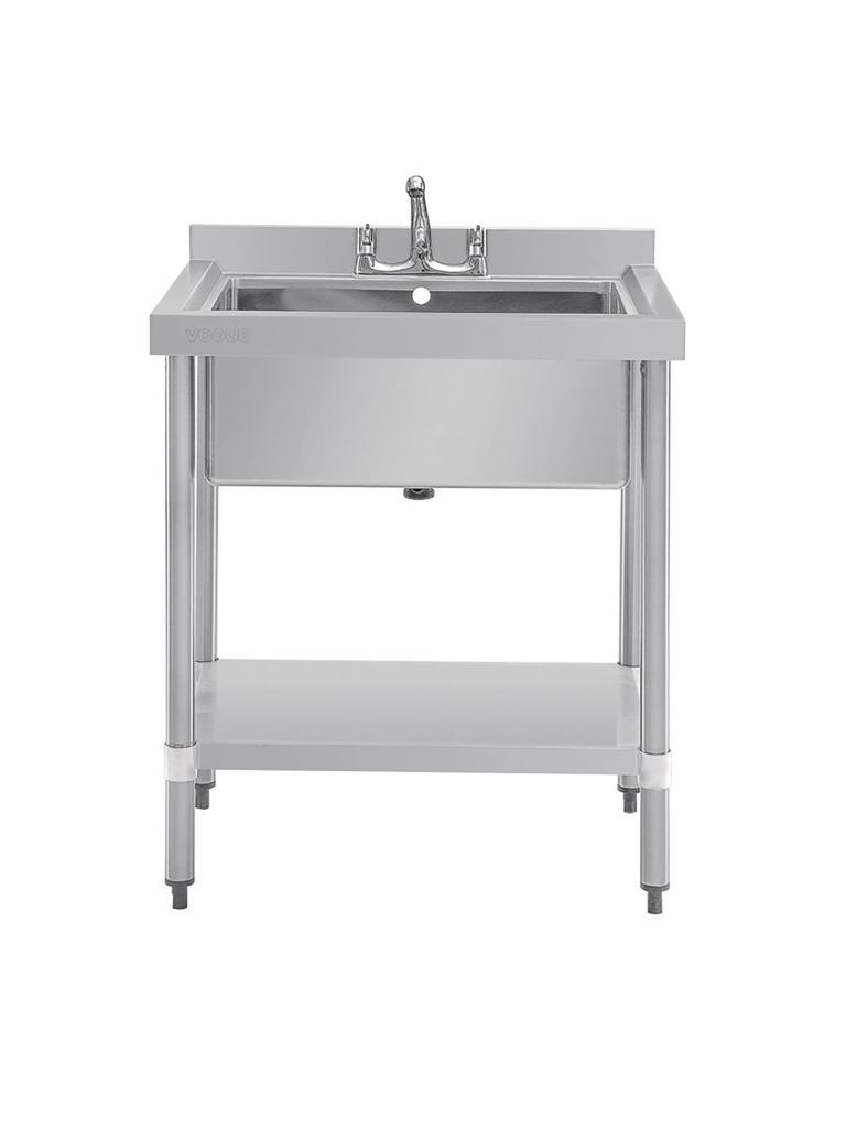 Evier - Extra Profond - H 90 x 75 x 60 CM - Inox - Vogue - GJ537