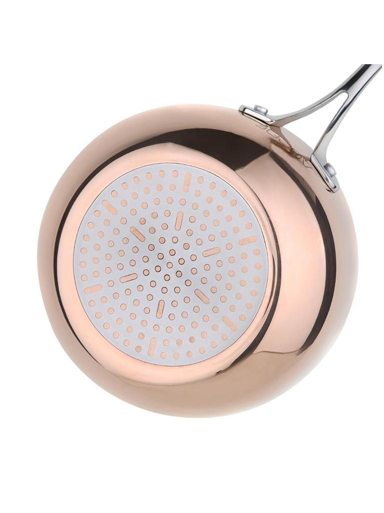 Sauteuse - 1,8 Litre - Ø 20 x H 9 CM - Aluminium/Inox/Cuivre - Vogue - CM677