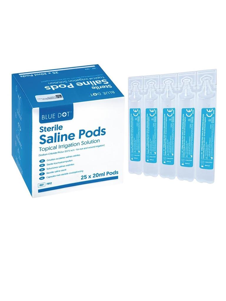 Capsules douche oculaire - 25 pièces - H 11,2 x 11,2 x 9,5 CM - DC126