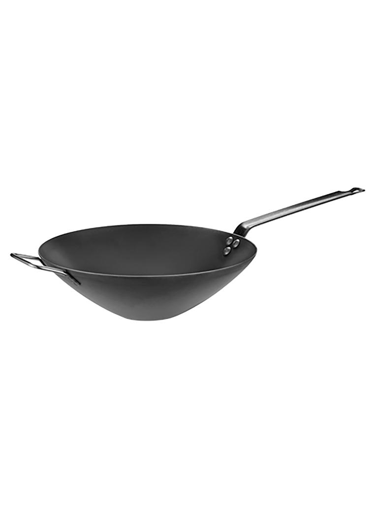 Wok - H 9.5 CM - 1.46 KG - Ø30 CM - Tôle d'acier - Pujadas - 720890