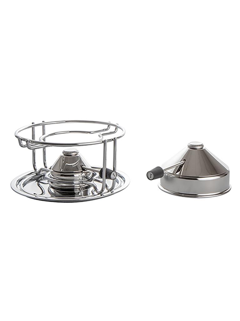 Réchaud - H 10 CM - 1.5 KG - Ø18.5 CM - Gaz propane - 1.1 CM - Inox 18/10 - Kisag - 204030