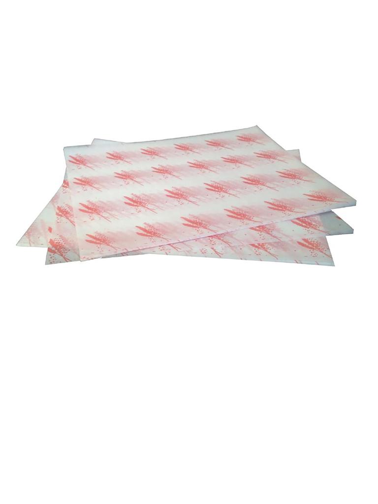 Papier à hamburger - 1000 pièces - Rouge - 24,5 x 30 CM - GH036