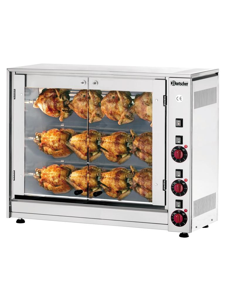 Grill poulet - Electrique - 12 poulets - 400V - Bartscher - 215037