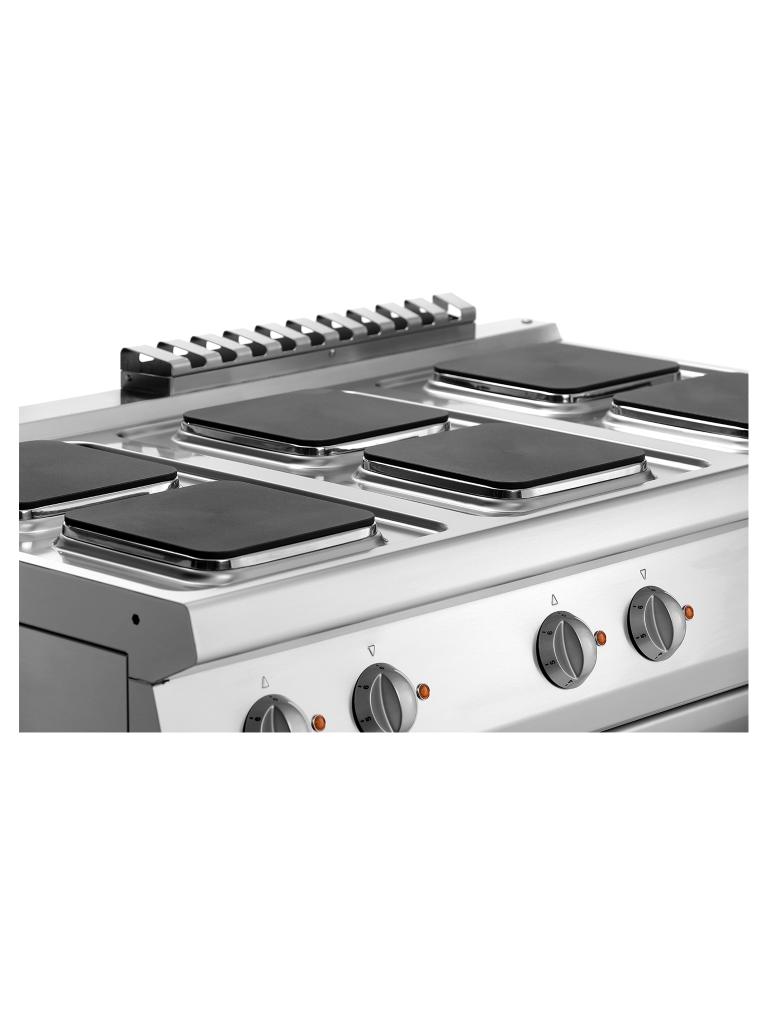 Cuisinière - 6 Foyers - Avec four - Fonte - Bartscher - 286347