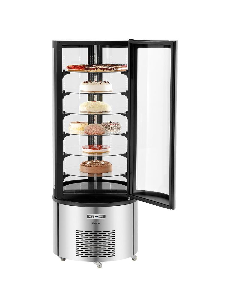 Vitrine réfrigérée pâtisserie - 400 Litres - Noir - Bartscher - 700314