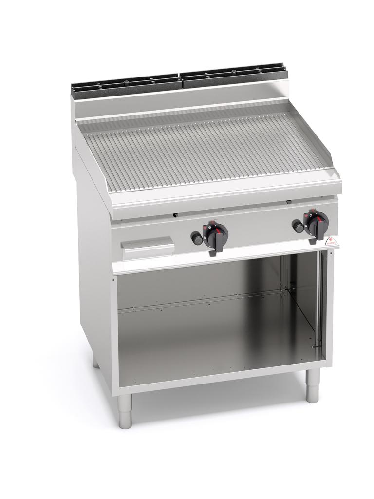 Plaque de cuisson - 80 CM - Striée - Gaz - Debout - Berto's - G7FR8M-2