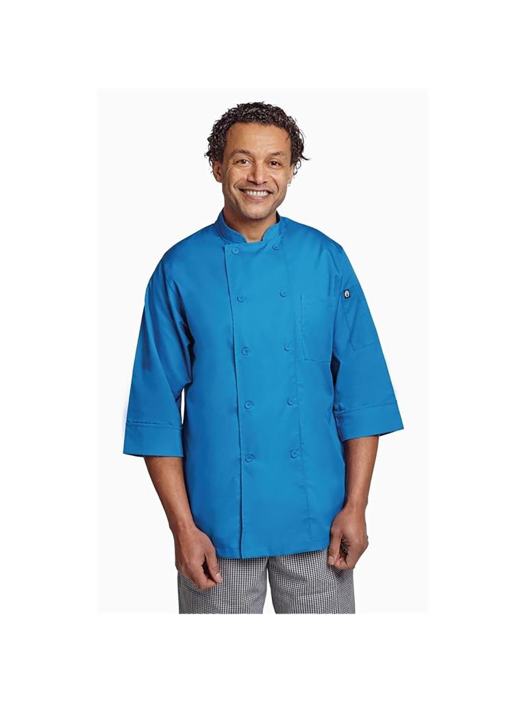 Veste de cuisine - Unisexe - Bleu - Polyester/Coton - Chef Works - B178