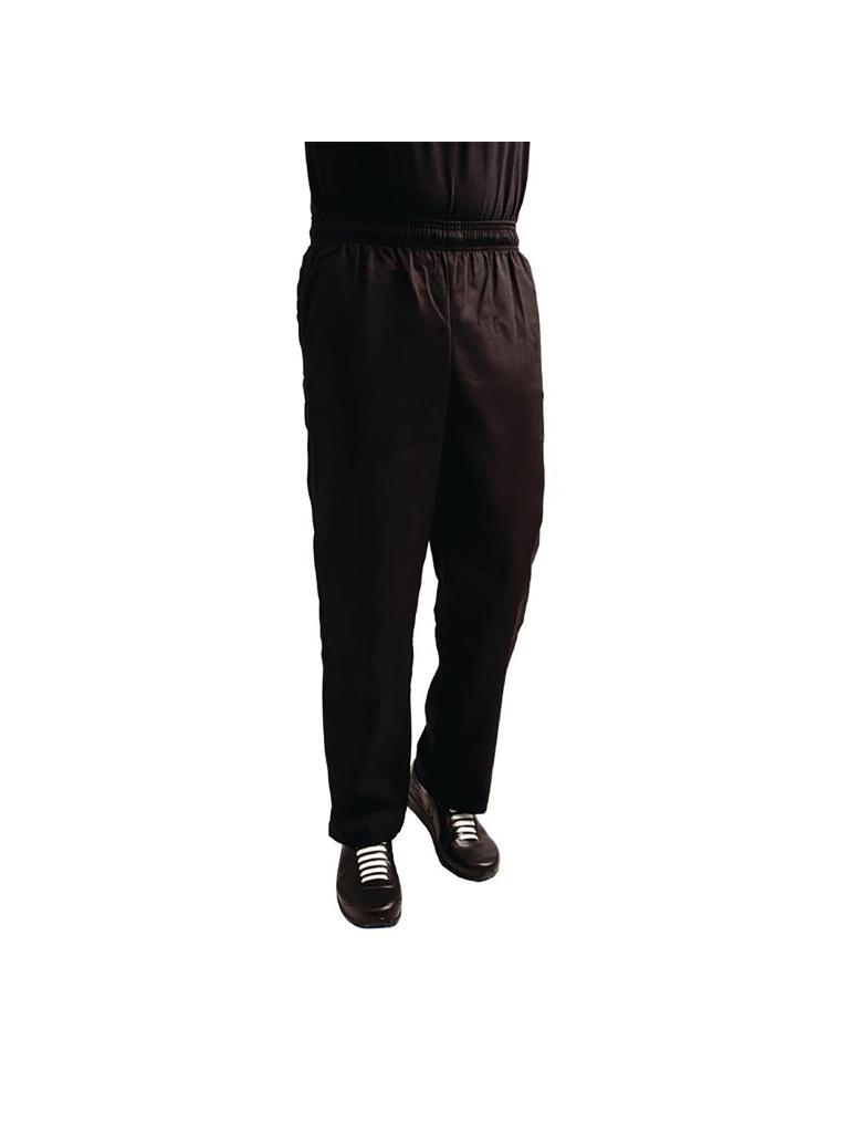 Pantalon de Chef - Unisexe - Noir - Polyester/Coton - Vêtements de Chef Blancs - A029T