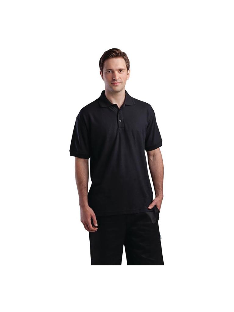 Polo - Unisexe - Noir - Polyester/Coton - A735