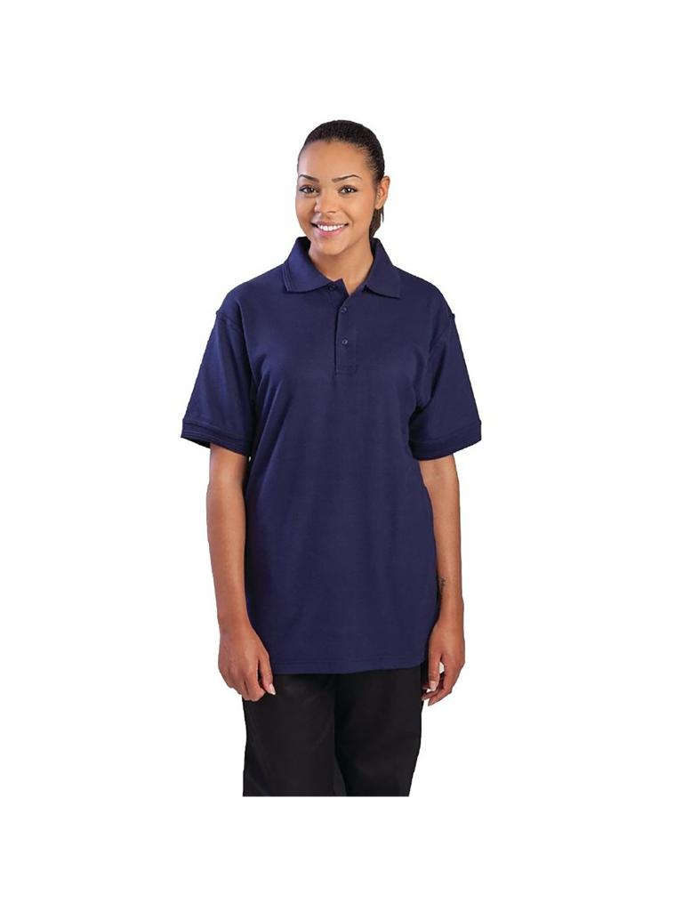 Polo - Unisexe - Bleu foncé - Polyester/Coton - A736