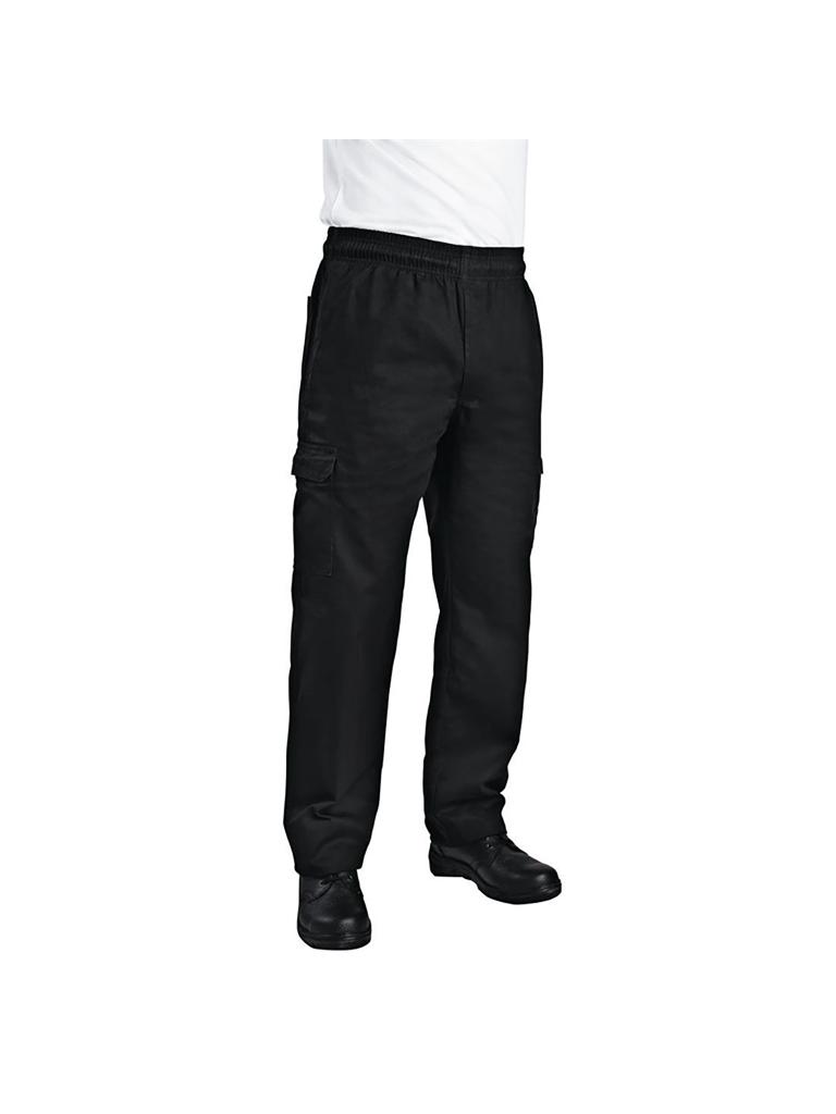 Pantalon - Unisexe - Noir - Coton - Chef Works - B222