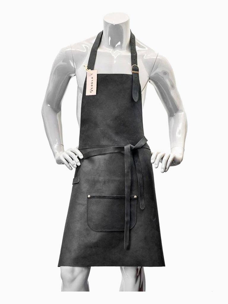 Tablier - Cuir - Noir - Vedgla - VEDGLA-NOIR