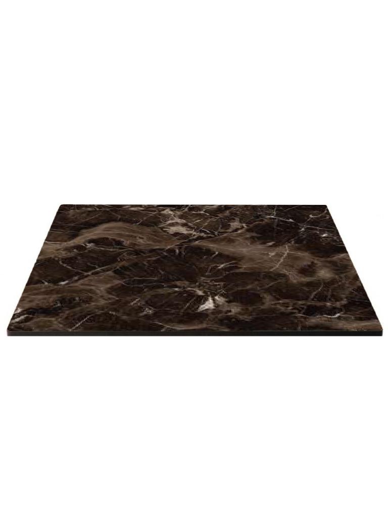 Plateau de table HPL - 120 x 70 CM - Marbre Karacabey - G-Line