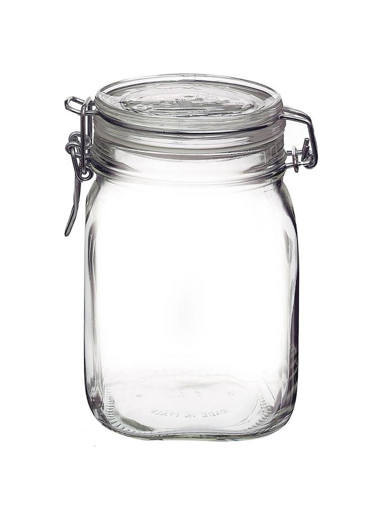 Pot Weck - 1 litre - 6 pièces - Rocco Bormioli - Fido - 141612