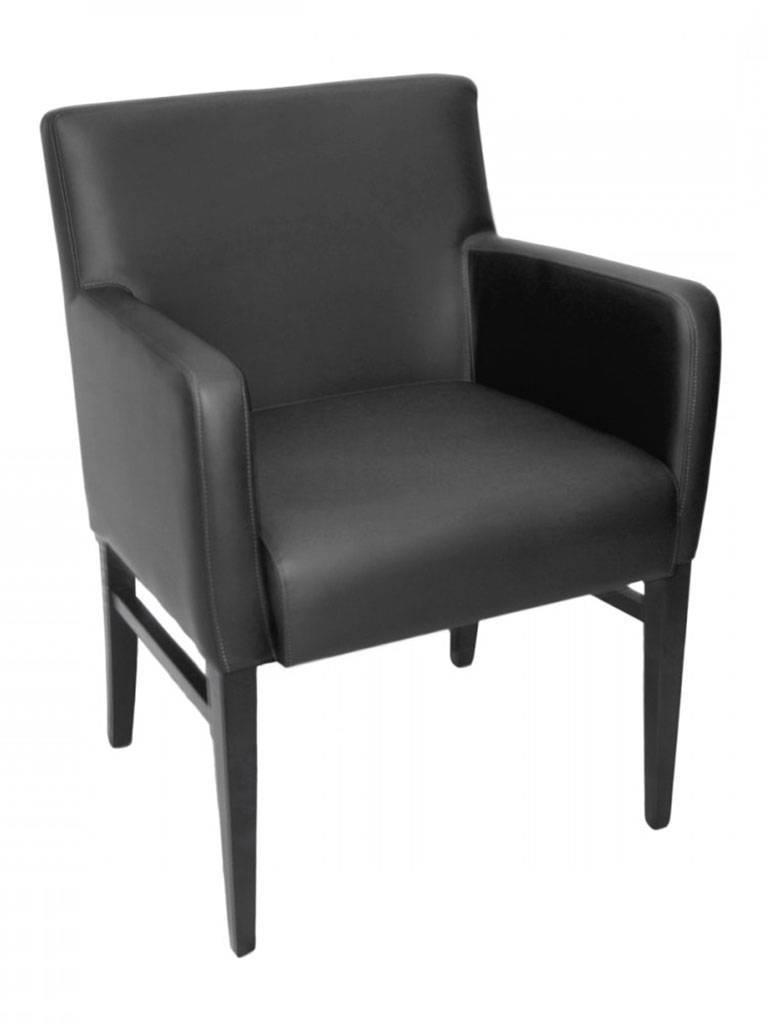 Chaise de restauration - London - Noir - Accoudoir - G-Line