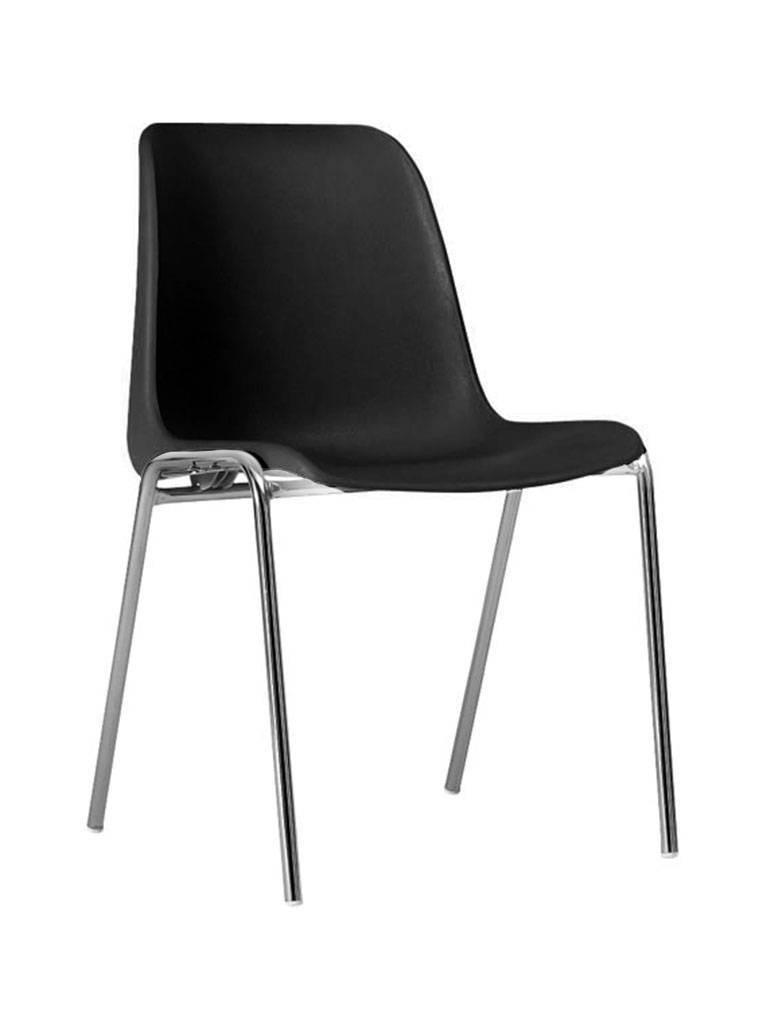 Chaise de cantine - Easy - Noir - Empilable - G-Line