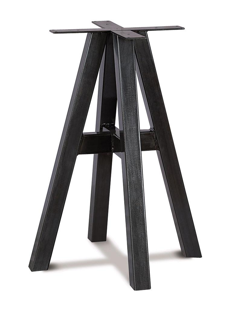 Base de table / Pied de table - Acier - Noir - Hauteur 72 - G-Line