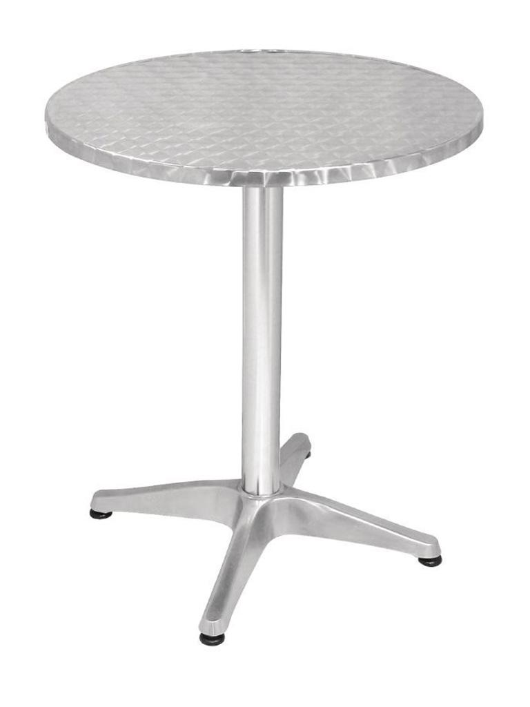 Table de terrasse pliable - Ø60 CM - Bistro - Chrome - Aluminium - G-Line