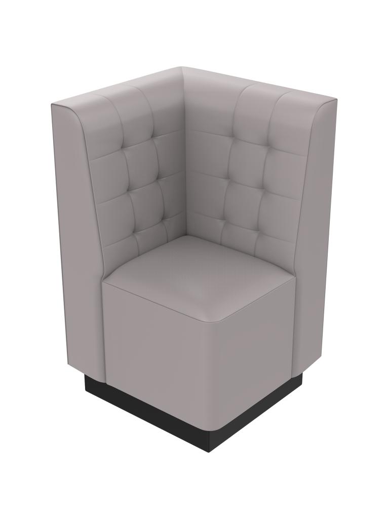 Canapé d'angle - Deluxe - 65 x 65 cm - Gris clair - G-Line