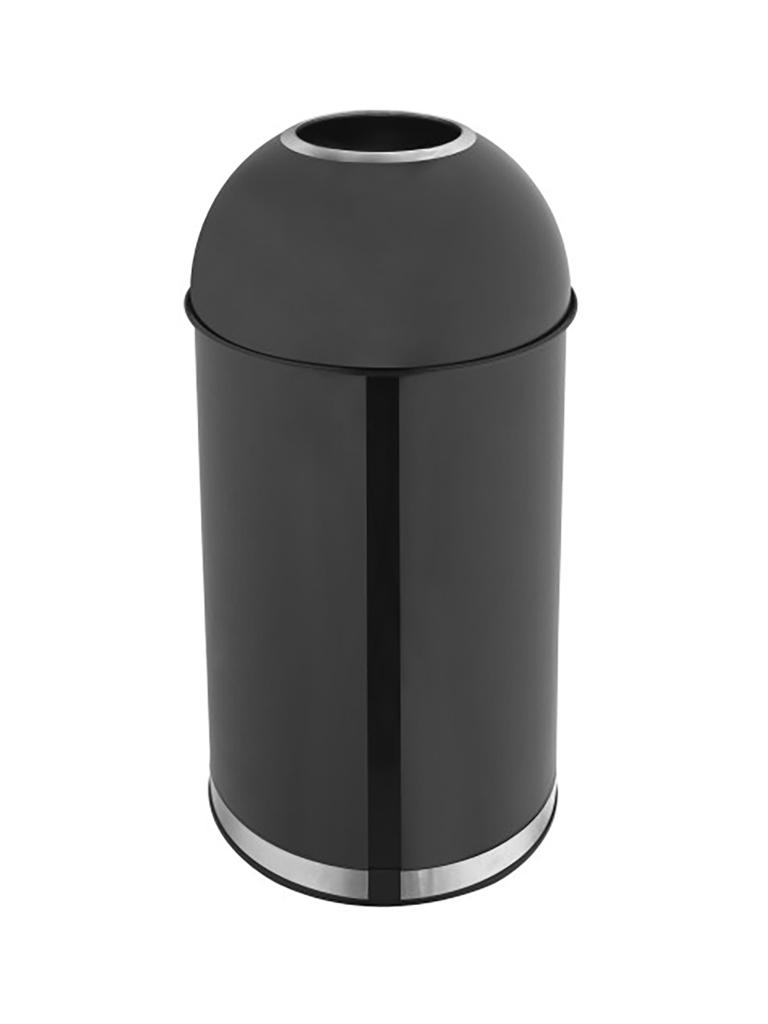 Poubelle - 50 Litres - Acier Inoxydable - Noir Mat - G-Line